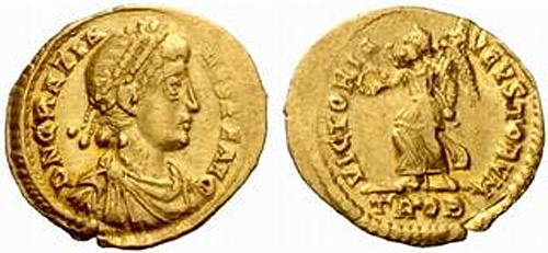 gratian roman coin 1 1/2 scripulum